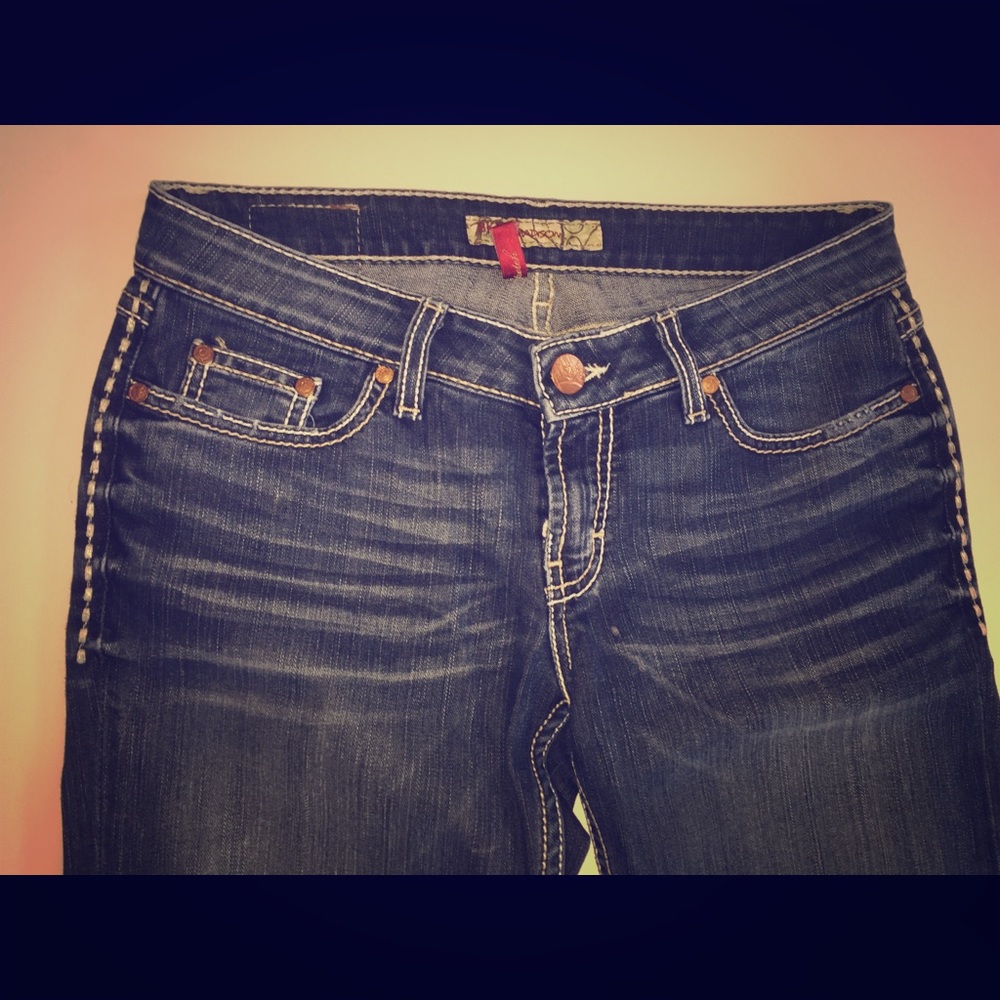 Buckle Boot Leg Jeans